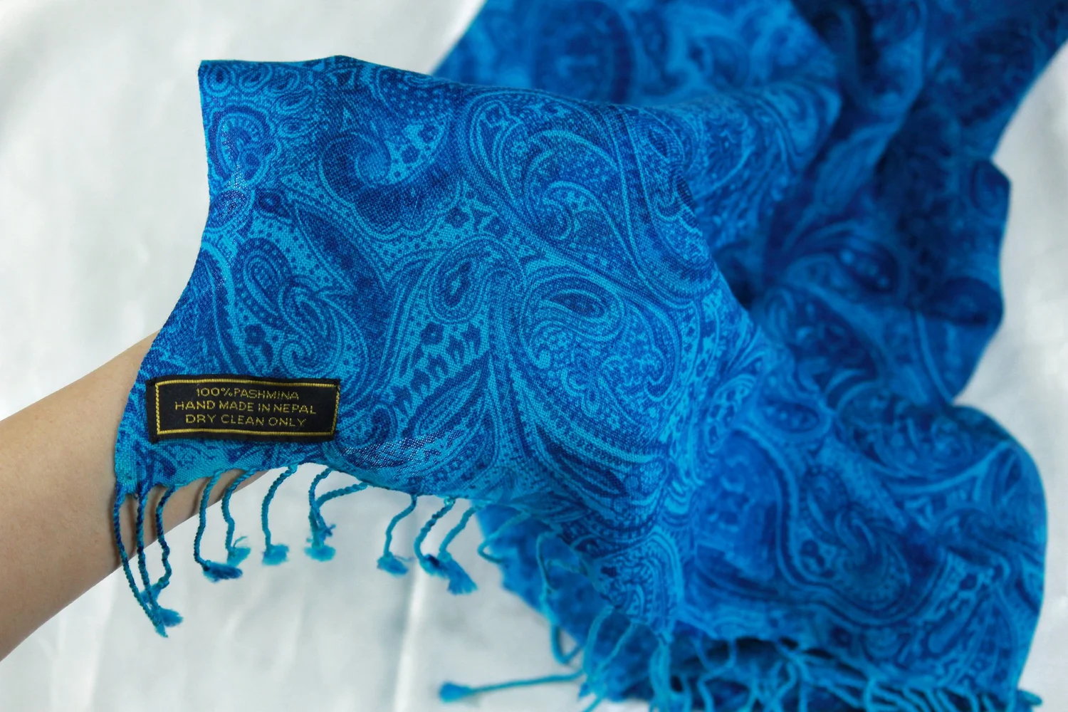 100% Pashmina (Flower Pattern) (Shawl) view 6