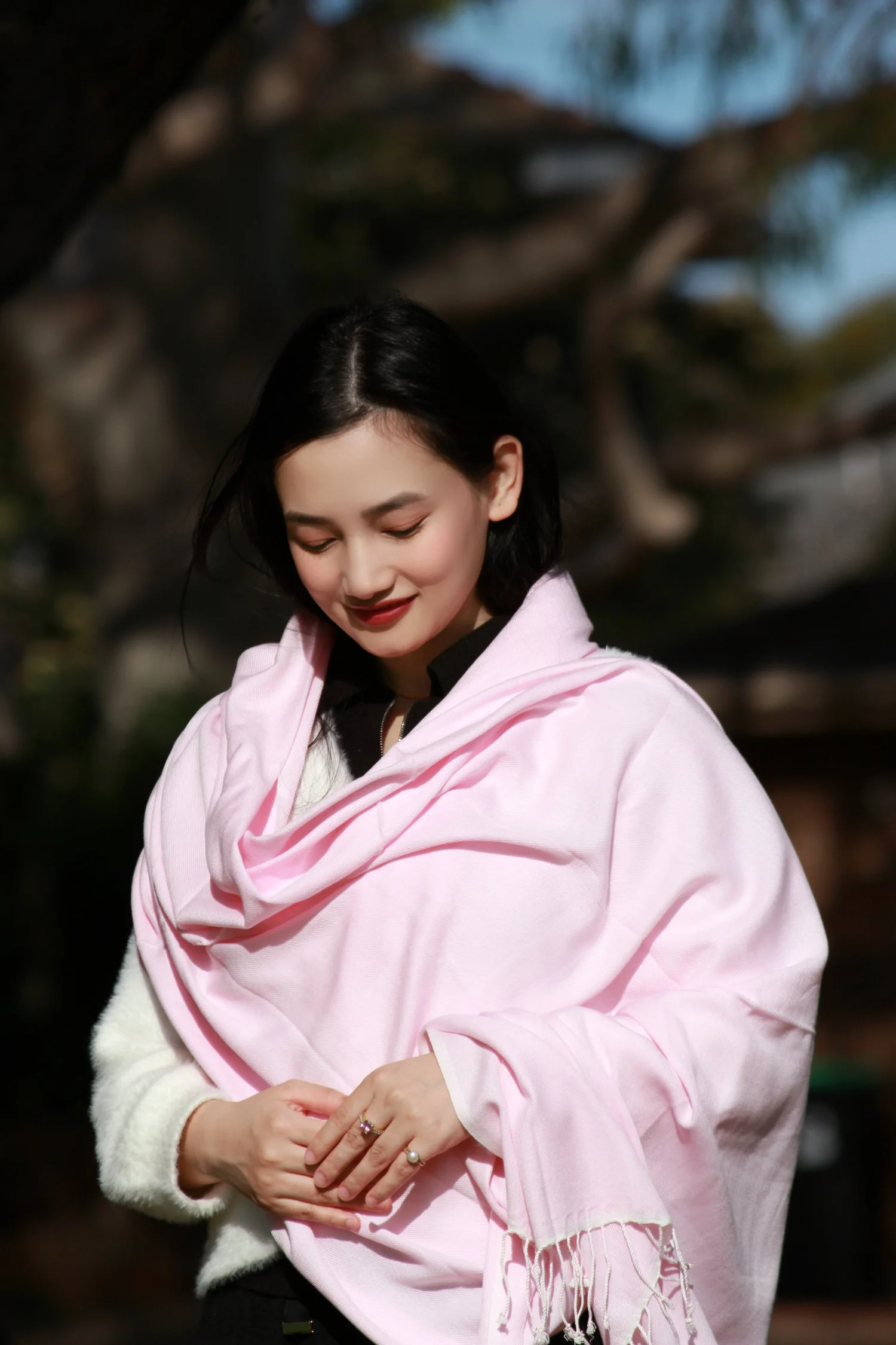 70% Pashmina 30% Cotton (Shawl) view 6