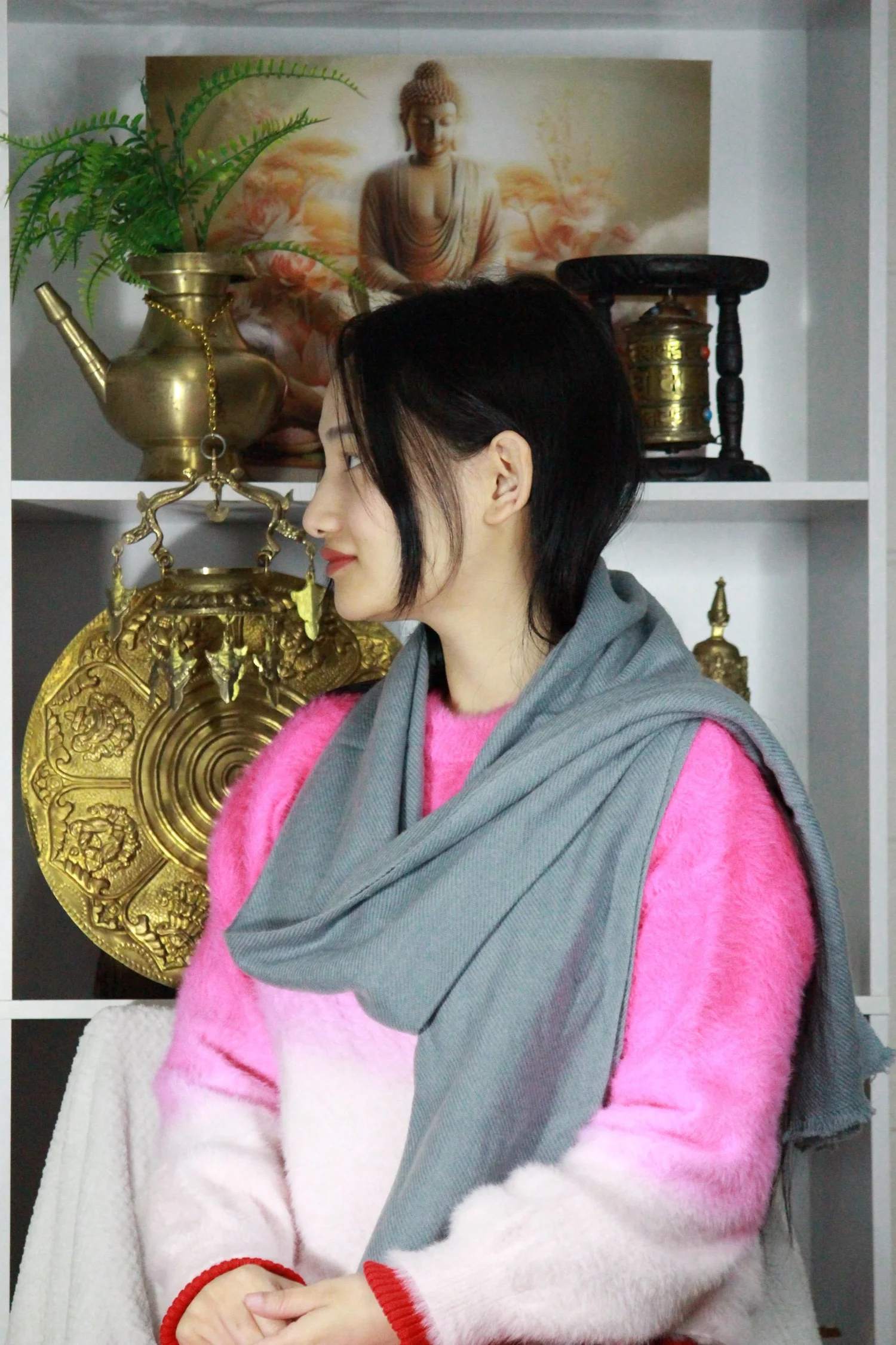 100% Cashmere (Pashmina) (Muffler) view 4